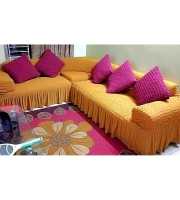 Hatil sofa set with corner sofa cover